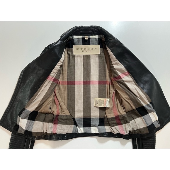 BURBERRY BRIT Leather Moto Jacket - Picture 3 of 8